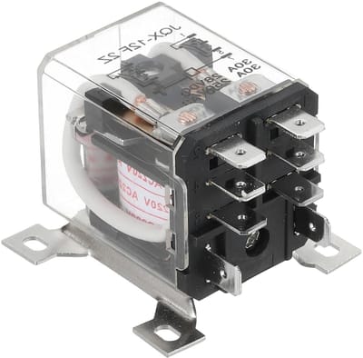 Electromagnetisch relais AC220V, 30A, hoge kracht, DPDT 2NO 2NC, 8 aansluitingen, DIN-rail montage voor diverse toepassingen