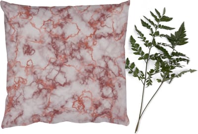 Sierkussens - Kussentjes Woonkamer - 40x40 cm - Rose gold - Marmer - Agaat - Luxe