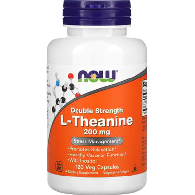 Now Foods L-Theanine 200mg (120 vcaps) Unflavoured - Aminozuren - Aminozuur-Mix