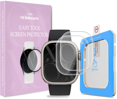 xoxo Wildhearts screenprotector geschikt voor Apple Watch Ultra 3/2/1 - 49mm - Gehard glas - Beschermglas - Duopack - Glasplaatje - Eenvoudig te installeren met one-click tool - 2 stuks