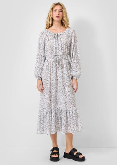 Lange Jurk Bloemenprint Dames QS