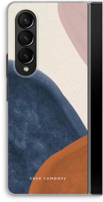 Case Company® - Hoesje geschikt voor Samsung Galaxy Z Fold4 hoesje - Geo #1 - Soft Cover Telefoonhoesje - Bescherming aan alle Kanten en Schermrand