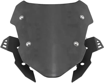 Windscherm Versteller - Winddeflector Spoiler - Motorrijden Bescherming - Verstelbaar Ontwerp - 20.7 cm Lengte - Zwart