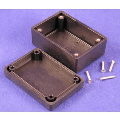 Hammond Electronics 1594RFIBBK Universele behuizing 81 x 56 x 40 ABS Zwart 1 stuk(s)