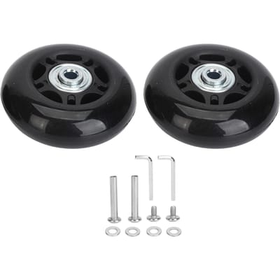 2 stuks vervangende wielen voor koffers, universele rubberen zwenkwielen, lagers en reparatiesets 68x24mm / 2.7x0.9in