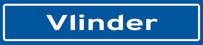 Fotofabriek Straatnaambord Vlinder | Straatnaambord met naam | Cadeau Vlinder