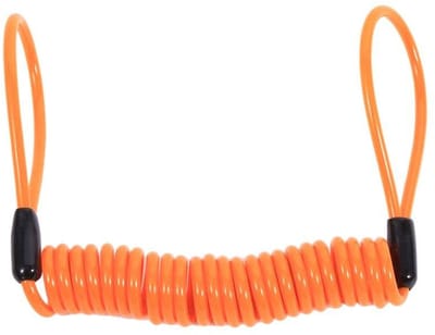 Allecto - Disc Lock Kabel - Anti-Diefstal Beveiliging - Oranje - Geschikt voor Moto ATV en Scooter - Verhoogde Veiligheid - Diefstalpreventie - Kle..