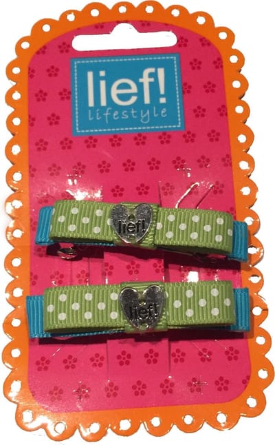 Haarspelden hartje Groen/Blauw - Lief Lifestyle‎‎