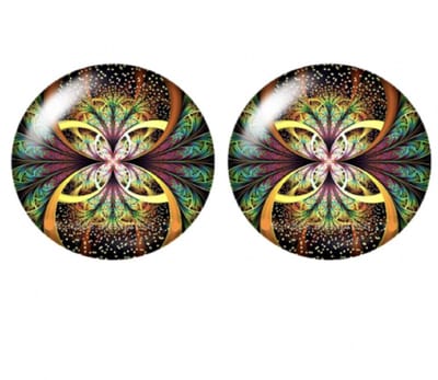 Clip oorbellen- vlinder- groen- 2 cm- geen gaatje- Charme Bijoux