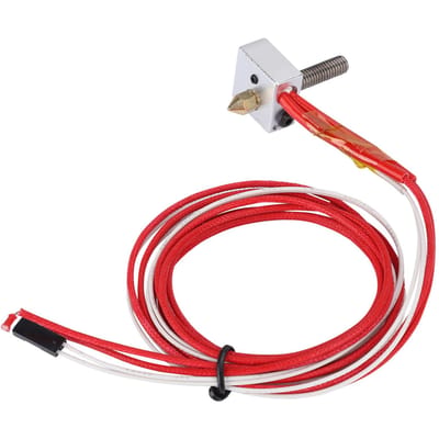 3D Printer Accessoires MK8 Nozzle Extruder Printkop Kit Aluminium RVS Messing red
