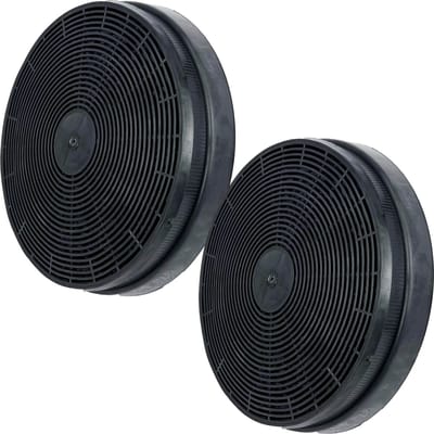 Multaparts® koolstof filter afzuigkap ø 17,5 x 3.6 cm - set a 2 stuks - | Filtercassette met actief kool om geurtjes tegen te gaan | Past in veel merken als Candy, Hoover, Rosières | Alternatief voor type CF110, 49037930, AS0015184, ATLCF110