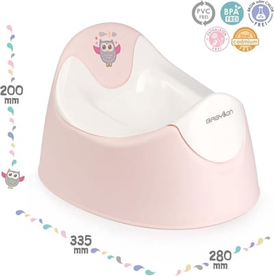 Kinderpotje voor Kinderen vanaf 1 Jaar - Veilig en Comfortabel Kindertoilet met Uitneembare Kom in Roze