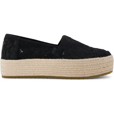 Platform Crochet Espadrilles Dames Toms Valencia