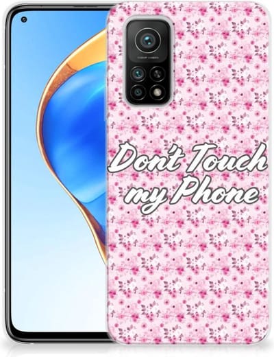 Xiaomi Mi 10T | 10T Pro Silicone-hoesje Flowers Pink DTMP