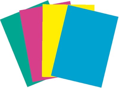 Glossy cardboard 250gr. - A4 - rood