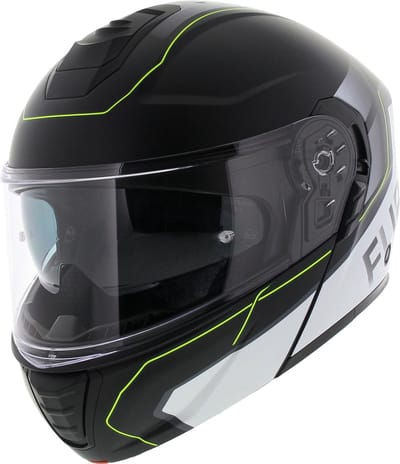 Vito Furio 2 systeemhelm mat zwart geel L motorhelm scooterhelm