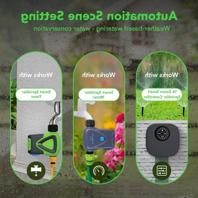 Slimme regensensor - Automatische regenmelder - Waterbesparing tuin - Nauwkeurige detectie - 18x10x5 cm - Wit