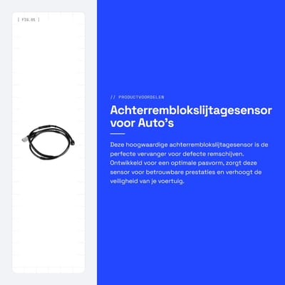 Dailygoods- Achterremblokslijtagesensor Hoogwaardige Vervanging - Remwaarschuwingscontact - Slijtvastheid - Duurzaamheid - Eenvoudige Installatie - Betrouwbare Prestaties - Remsensor