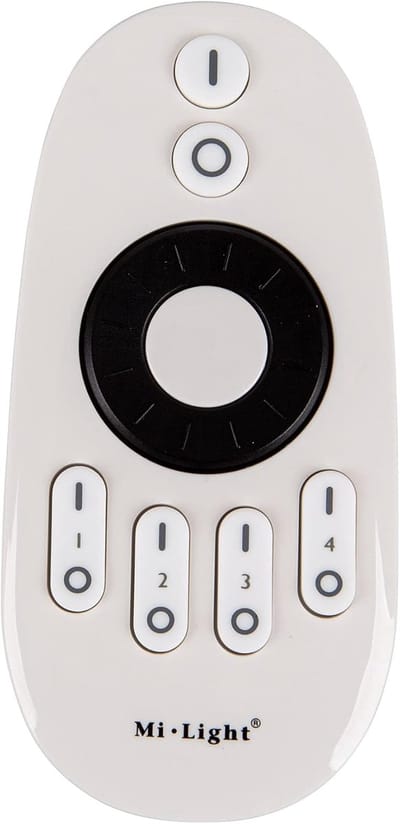 Afstandsbediening - Led Controller - Verlichting Bediening - 4 Zone Controle - 30 Meter Bereik - Wit