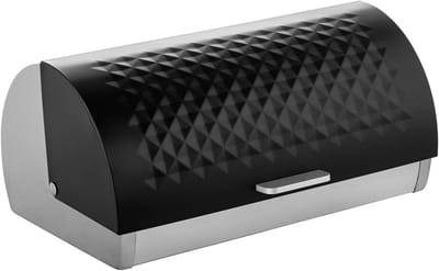 Broodtrommel Roestvrij Staal - Broodbox Keuken - Brood Vers Houden - Goede Luchtcirculatie - 40 x 28 x 18.5 cm