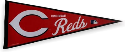 USArticlesEU - Cincinnati Reds - MLB - Vaantje - Baseball - Honkbal -  Sportvaantje - Pennant - Wimpel - Vlag - Rood/Wit - 31 x 72 cm