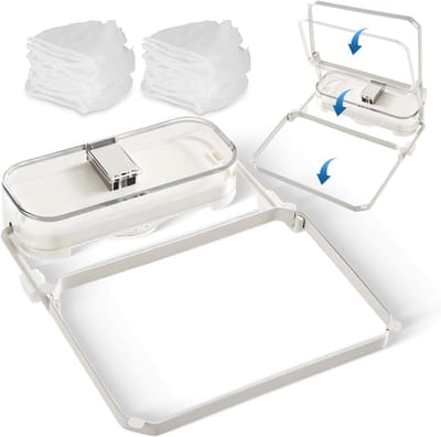 gootsteenzeef van ijzer, met 50 filterzakken, voor adsorberen van groenten, fruit en keukenafval