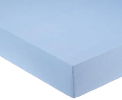 Flanel hoeslaken 90 x 200 hoek 30cm extra warm LICHT BLAUW