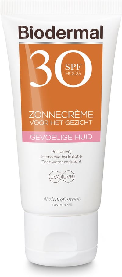 Biodermal Gevoelige huid Zonnecrème gezicht SPF 30 np 50ml