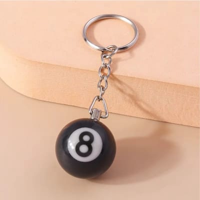 Finnacle - Lucky 8 Ball Sleutelhanger - Keychain - Snooker Bal - Biljart Pool - Gelukshanger