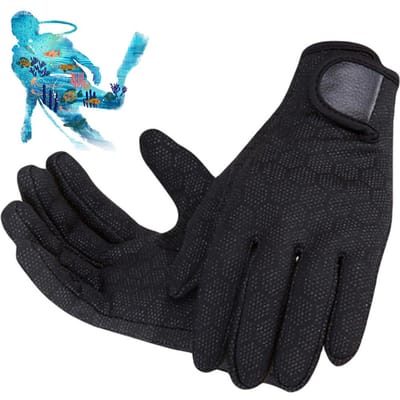 Gants de plongée en néoprène 2 mm pour snorkeling, natation, surf, kayak, rafting, pêche sous-marine, voile - Gants antidérapants