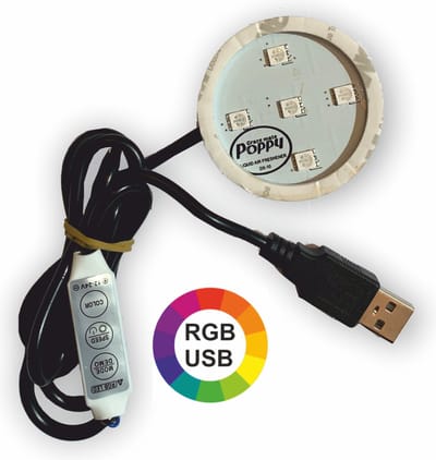 Poppy LED Lampje – Verlichting voor Poppy Grace Mate Luchtverfrisser – Warme Sfeerverlichting Auto & Truck