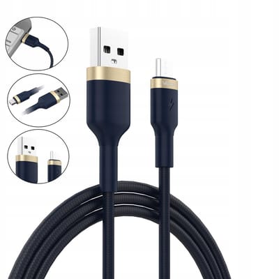 Vayox USB naar Micro USB Kabel 1m Blauw - Snel Laden & Data