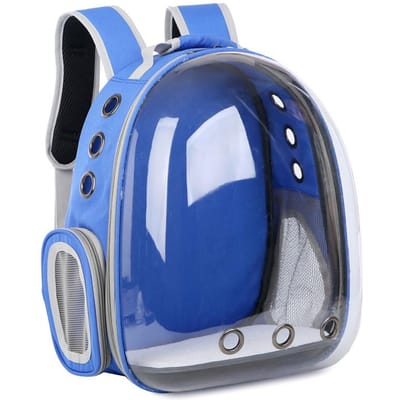 Nieuwe ruimtezak draagbare ruimtecapsule transparante kattenrugzak ademende rugzak kattenzak uitstaprugzak draagbare kattenrugzak No breast button