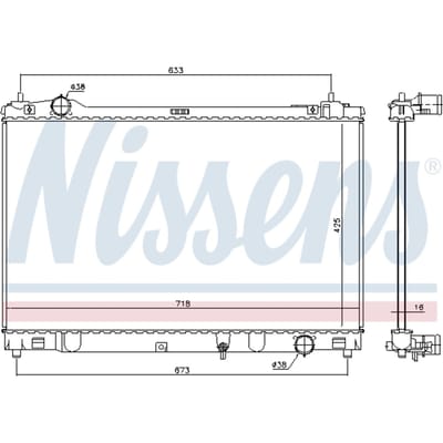 Radiator NISSENS 646874