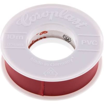 Elektrische Isolatietape Vde-Getest 15mm/10m Rood [10 Stuks]