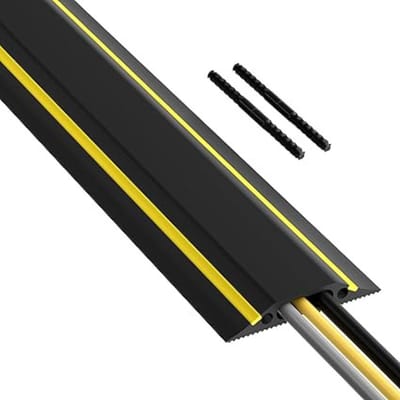 DD® Kabelmat - Kabelbrug - Kabelmantel - D-Line Vloerkabel - 1,8 m - 180x9x9cm - Zwart