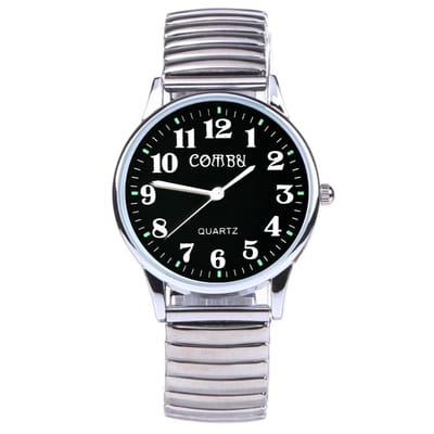 Fako - Horloge - Rekband - Comby - 36mm - Zwart