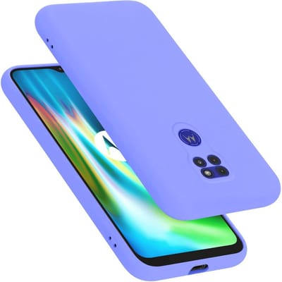 Cadorabo Hoesje geschikt voor Motorola MOTO G9 PLAY in LIQUID LICHT PAARS - Beschermhoes gemaakt van flexibel TPU silicone Case Cover
