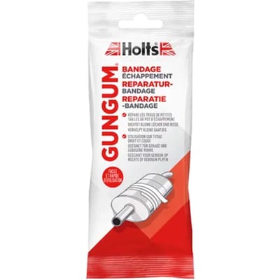 Holts Gun Gum Uitlaat Bandage 110 cm - herstelt barsten en gaten - rood