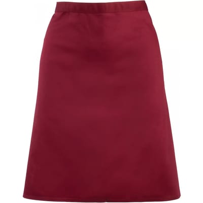 Schort/Tuniek/Werkblouse Unisex One Size Premier Burgundy 65% Polyester, 35% Katoen