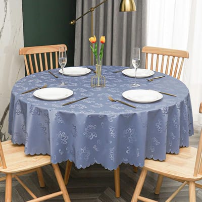 Nieuw Modern Banket Hotel Rond Tafelkleed Meerkleurig Bedrukt Tafelzeil Waterdicht Oliebestendig Wasbare Tafelhoes 140cm round 1pcs