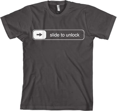 Hybris Slide To Unlock T-shirt donkergrijs