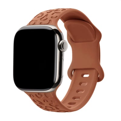 Siliconen bandje - Geschikt voor Apple Watch 1, 12, 2, 3, 4, 5, 6, 7, 8, 9, 10, 11 (42 mm), SE - 38/40/41 mm - Bruin