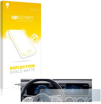 upscreen - Screenprotector voor Mercedes-Benz GLA 2020 Display Widescreen-Version - Folie Beschermfolie anti glare matte