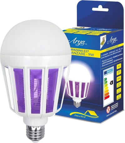 E27 Anti-Muggenlamp 9 W - 2-in-1 UV LED en Witlicht met 600 Lumen voor Binnen en Buiten