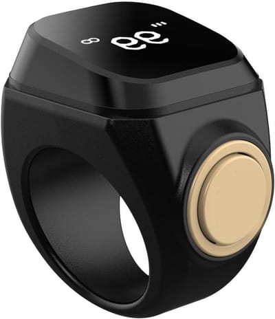 Digitale Vingerteller - Rondeteller Sport - Activiteiten Bijhouden - Intuïtieve Touch Bediening - 20 mm - Zwart