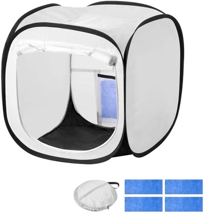 Spuittent - Spuitcabine - Pop-up verftent - Waterbestendig - Met gaasdeur - Opvouwbaar - Voor modelbouw - 40,5x40,5x43cm - 1 stuk