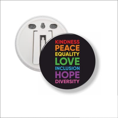Button Met Clip 58 MM - Kindness