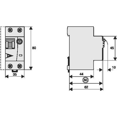 RCBO Aardlekautomaat 16A 300mA Type A 10kA Enkel Fase - 170576