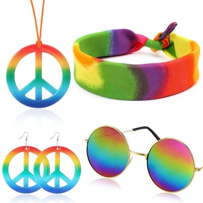 VT Goods - Hippie-kostuumset - Retro hippie-accessoires - Unieke